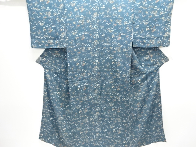 大正ロマン　紋錦紗草花模様着物